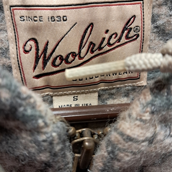 Woolrich Oversized Wool Sweater Jacket Size S - Picture 4 of 4